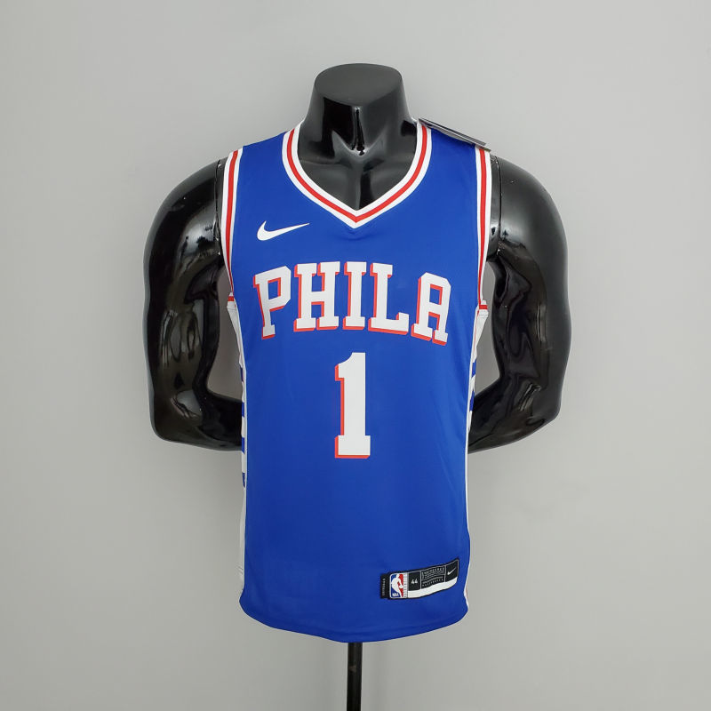 76ers Harden #1 V-Neck Blue S-XXL