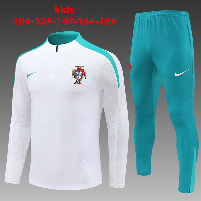 2024 Portugal Player Kids Long Sleeve Training Suit Yupoo