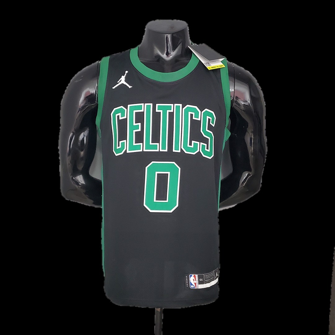 TATUM #0 Celtics White Jordan theme black NBA jersey Size:S-XXL