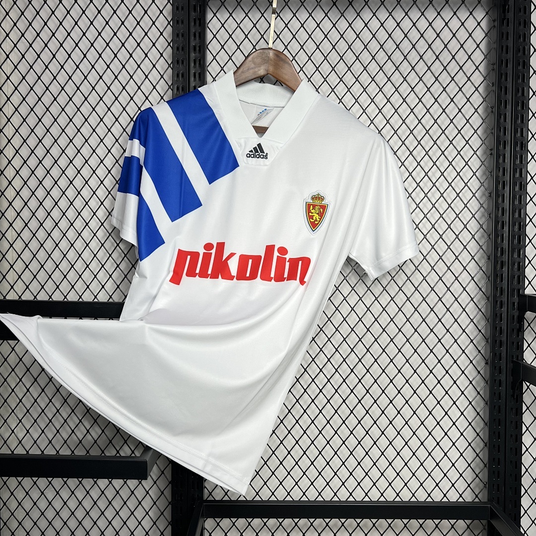 Real Zaragoza 1992/93 Home Retro Jersey