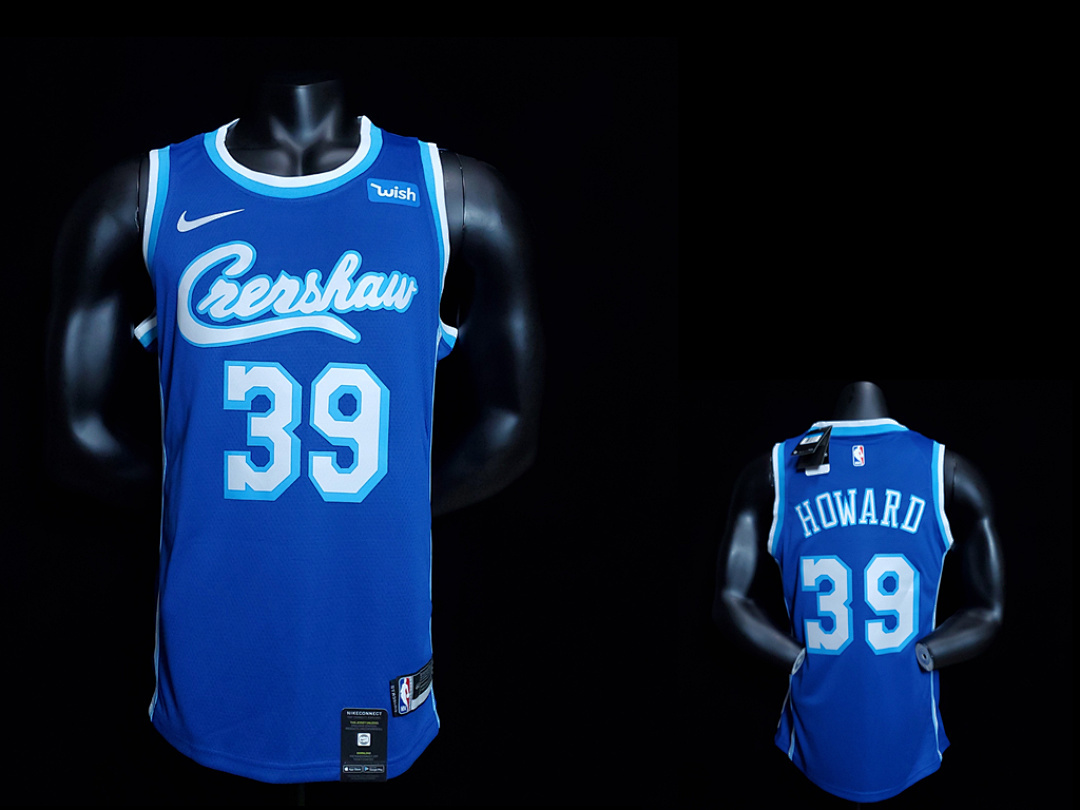 new HOWARD#39 Lakers blue NBA jersey Size:XS-XXL Nike connect recognition