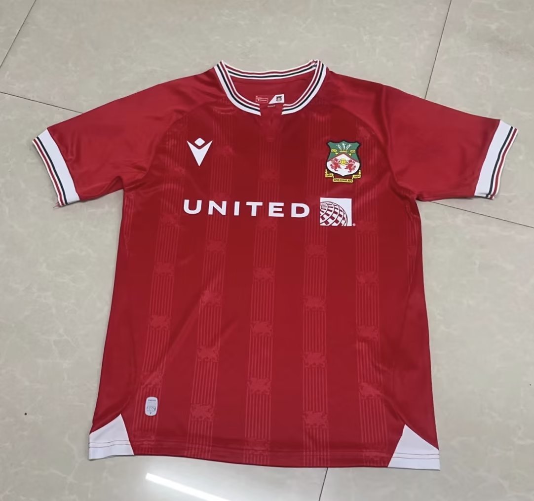 23-24 Wrexham Home Soccer Jerseys Yupoo
