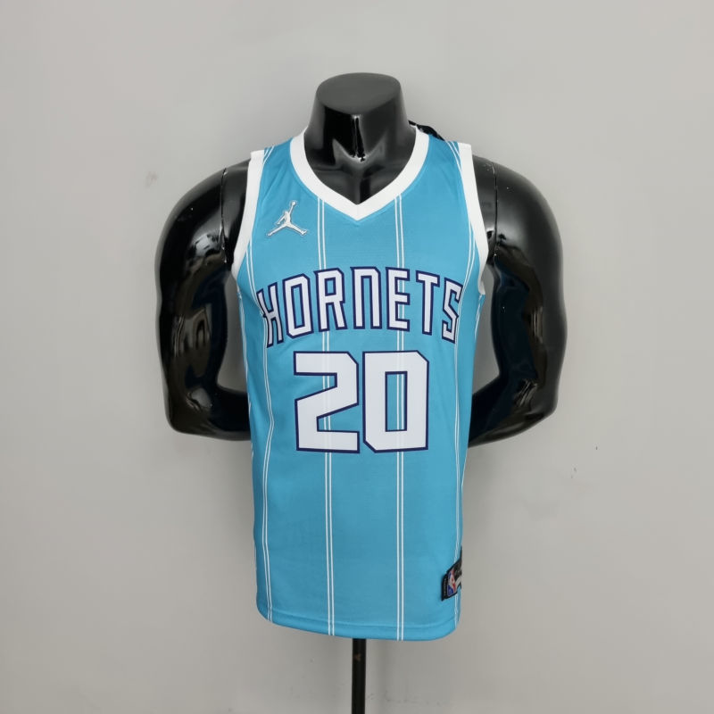 75th Anniversary Hayward #20 Charlotte Hornets Blue NBA Jersey S-XXL