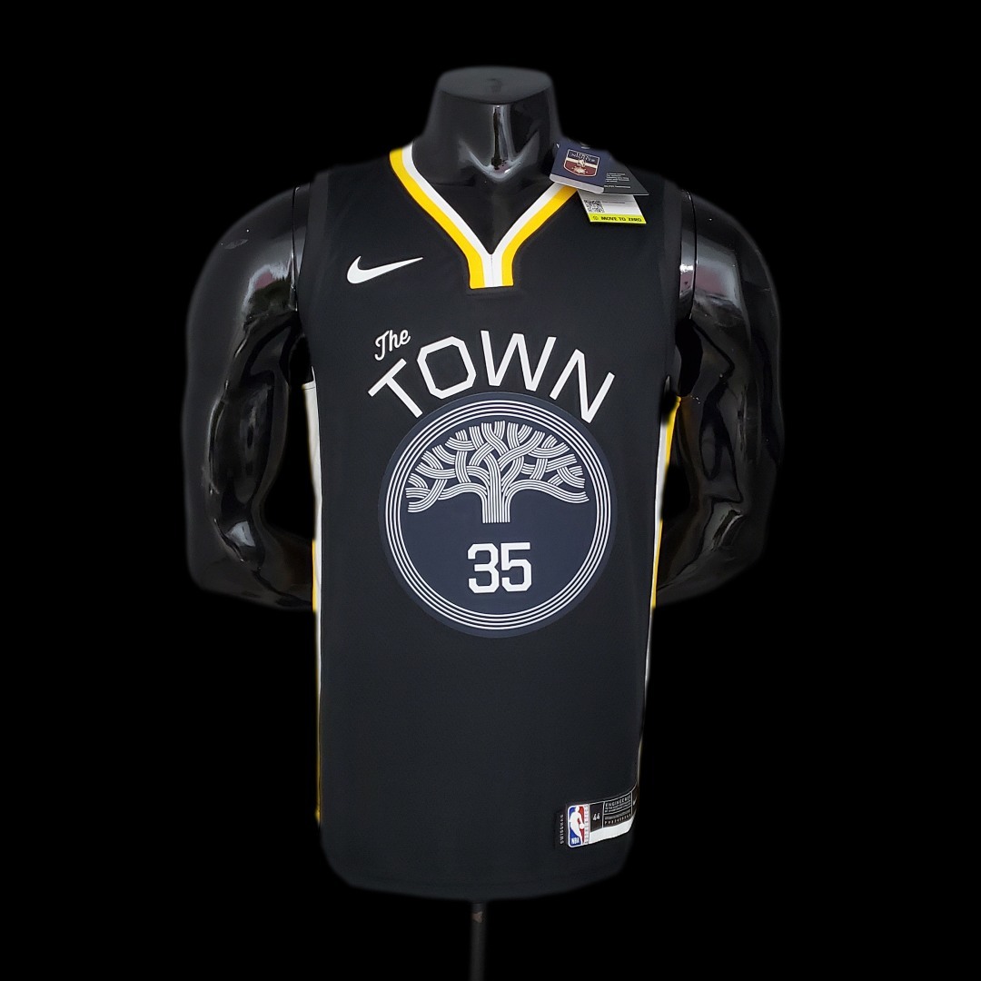 DURANT#35 Golden State Warriors black NBA jersey Size:S-XXL