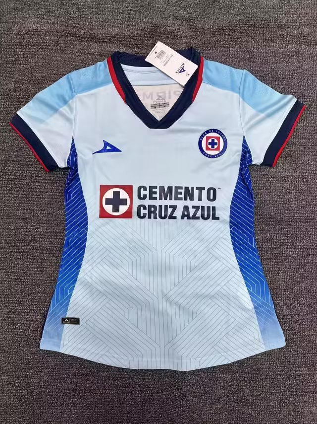 23-24 Cruz Azul Away Woman Soccer Jerseys Yupoo