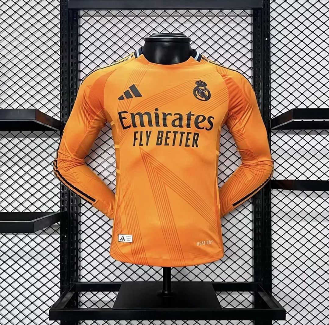 Real Madrid 2024/25 Away Long Sleeves Jersey Player Version