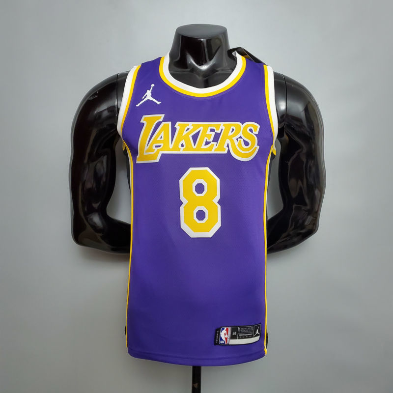 New Lakers Jordan Bryant #8 Theme Purple Round Neck S-XXL