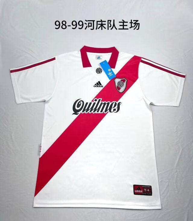 98-99 River Plate Home Retro Soccer Jerseys Yupoo