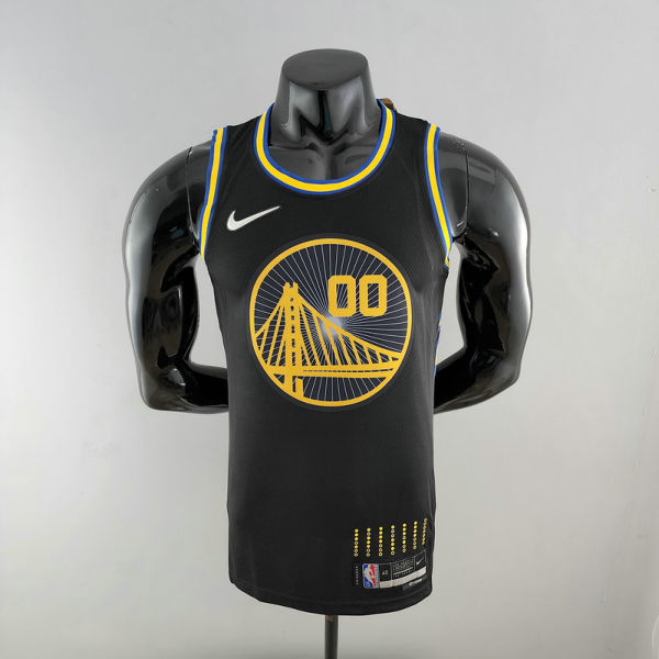 2022 75th Anniversary KUMINGA #00 Warriors City Edition Black NBA Jersey S-XXL