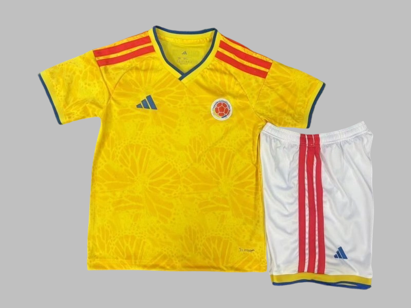25-26 Colombia Home Kids Cheap Soccer Jerseys Yupoo