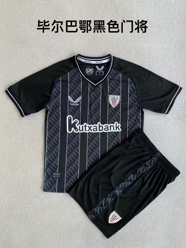23-24 Bilbao Goalkeeper Black Adult And Kids Soccer Jerseys Yupoo