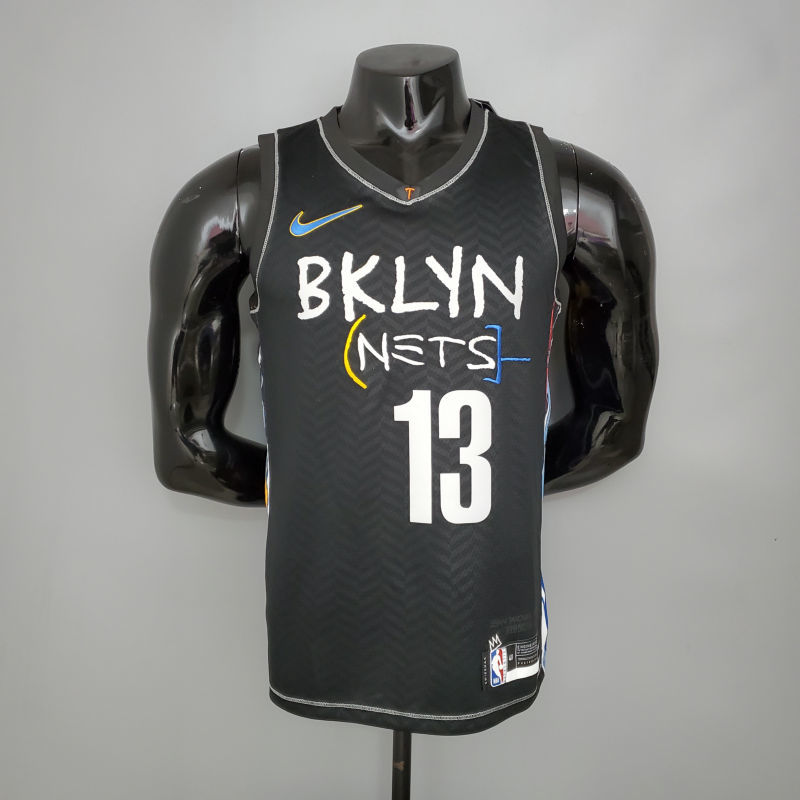 New Brooklyn Nets Harden #13 City Edition Black S-XXL
