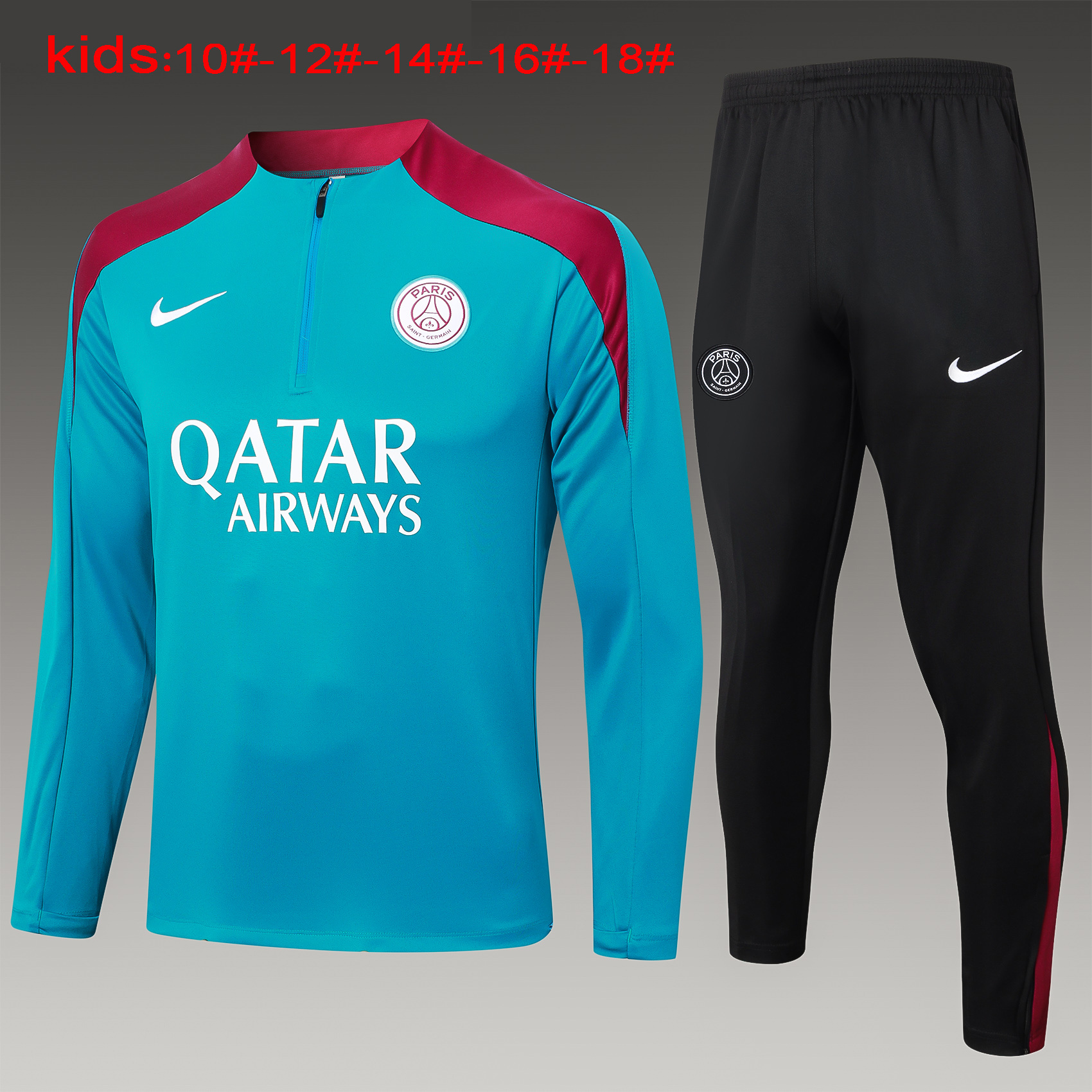 24-25 Paris Kids Long Sleeve Training Suit Yupoo