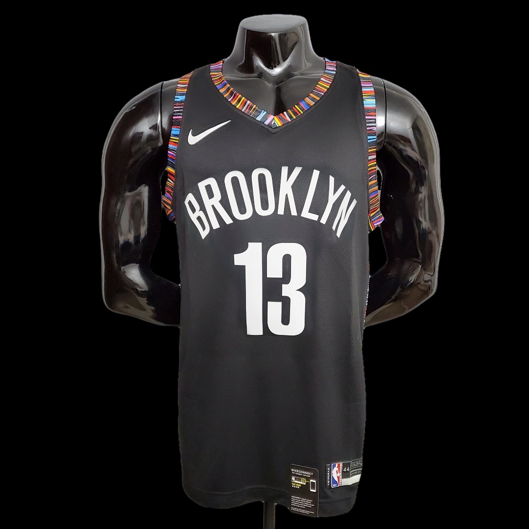 Harden #13 Brooklyn Nets City version black NBA jersey Size:S-XXL