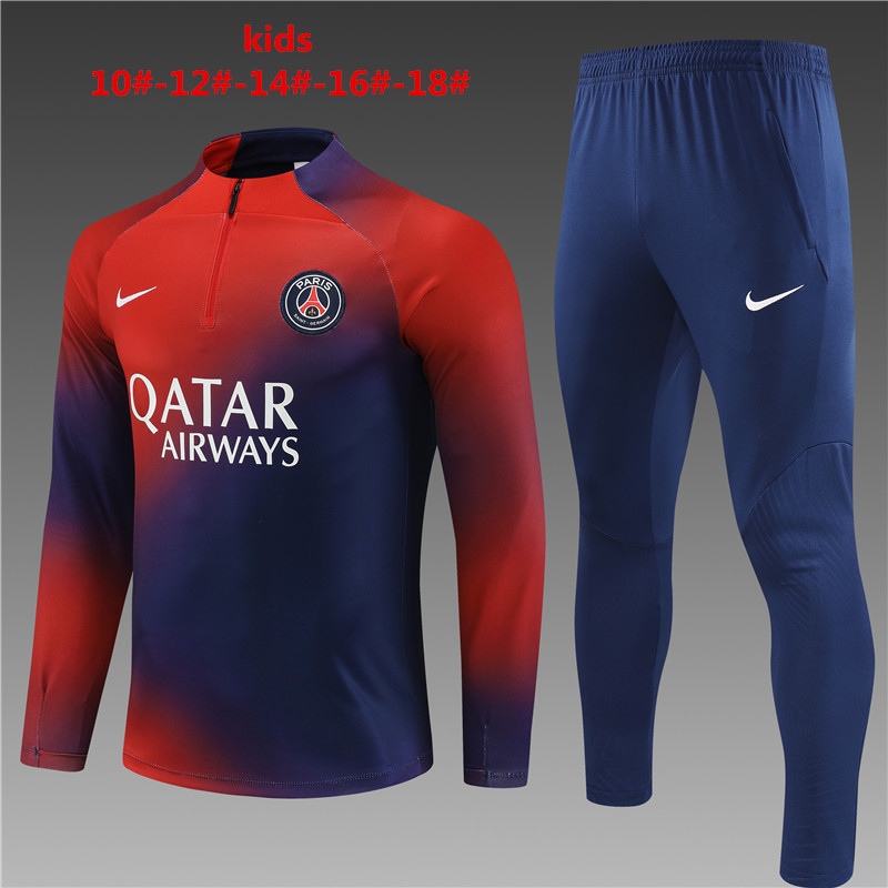 23-24 Paris Kids Long Sleeve Training Suit Yupoo
