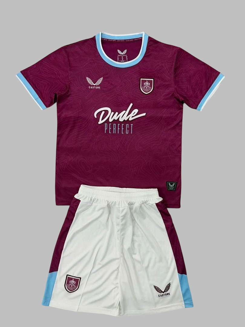 25-26 Burnley Home Kids Cheap Soccer Jerseys Yupoo