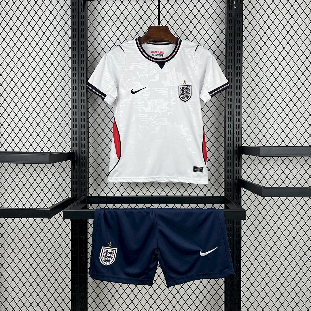 Kids England 2026 World Cup Home Jersey Kit Footy Leaked