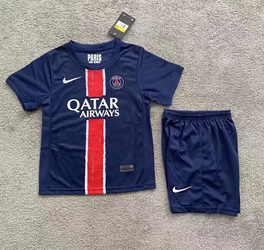 24-25 Paris Home Kids Soccer Jerseys Yupoo
