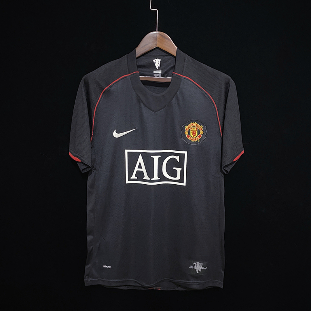 Retro 07/08 M-u third away black S-2XL
