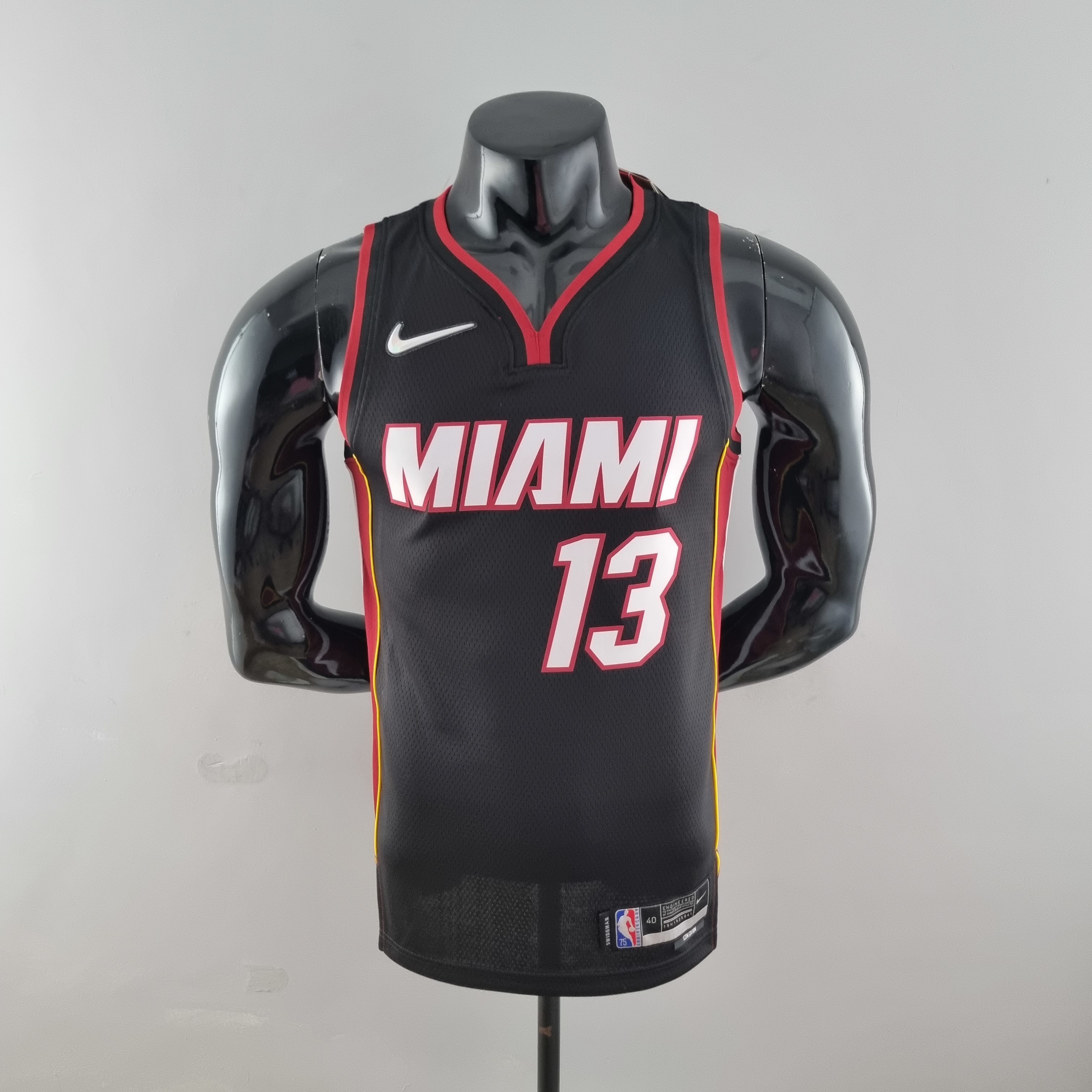 75th Anniversary Miami Heat ADEBAYO#13 black NBA Jersey S-XXL