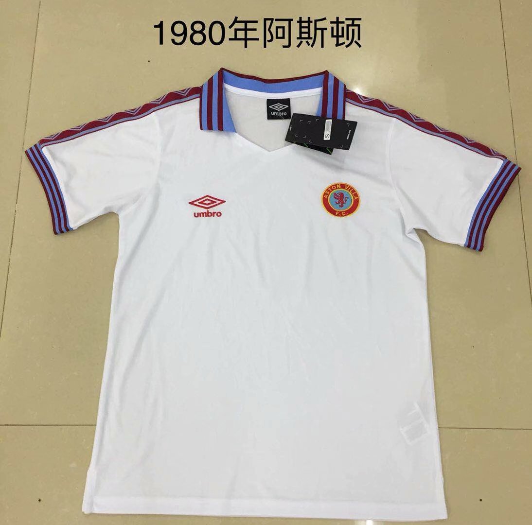 As-ton Vi-lla away white 1980