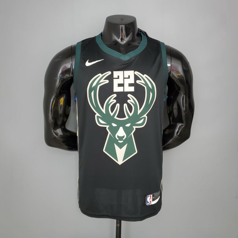 MIDDLETON#22 Bucks Black NBA jersey Size S-XXL
