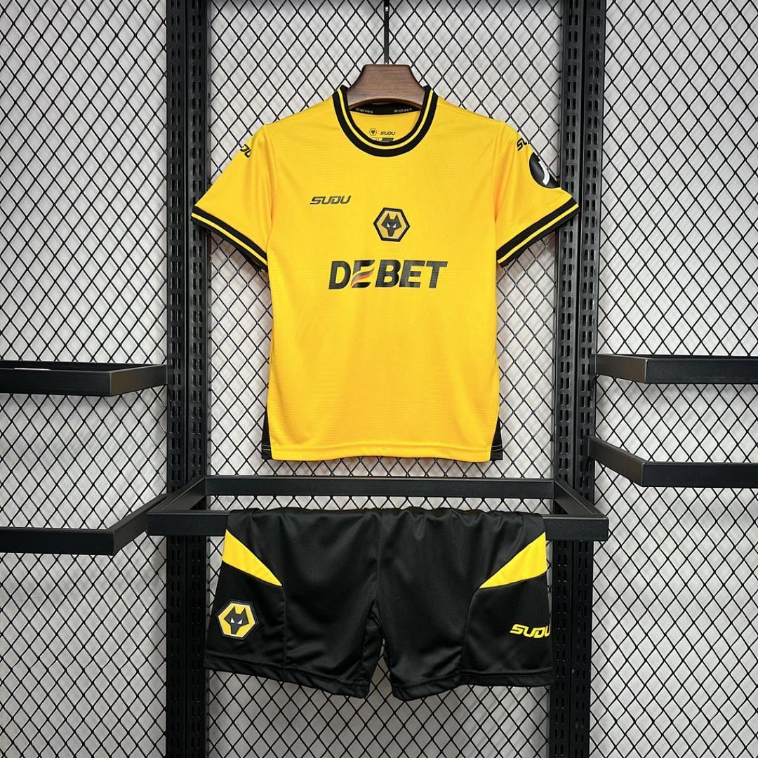 Wolves 2024/25 Home Kids Kit
