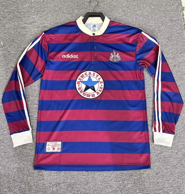 1995-97 Newcastle Away Retro Long Sleeve Soccer Jerseys Yupoo