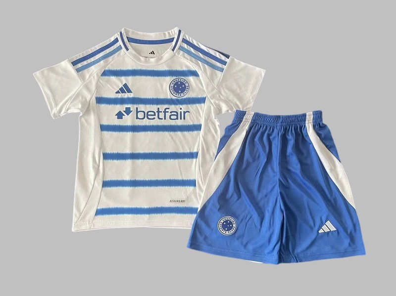 25-26 Cruzeiro Away Kids Cheap Soccer Jerseys Yupoo