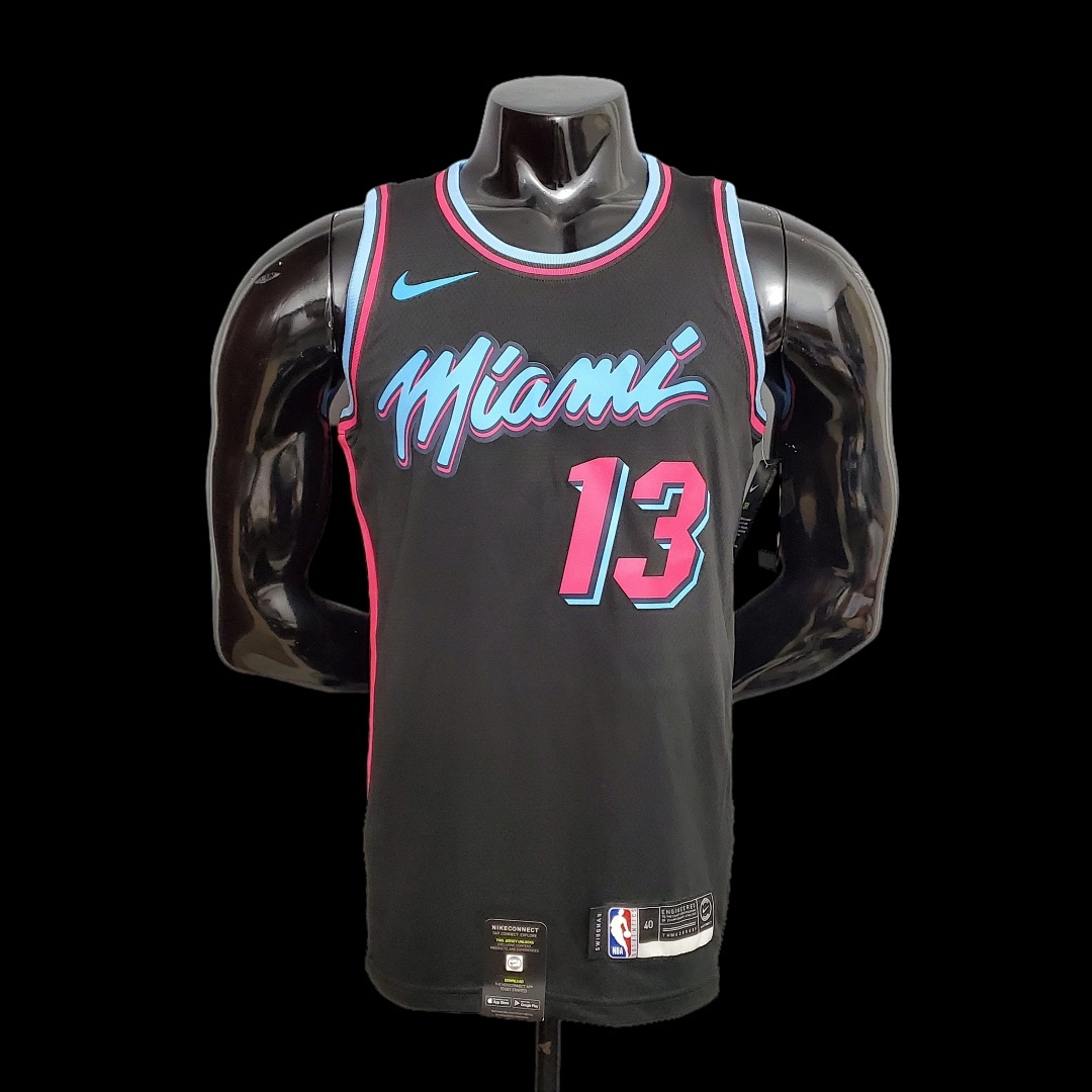 ADEBAYO#13 Miami Heat V-neck black NBA jersey Size:XS-XXL Nike connect recognition