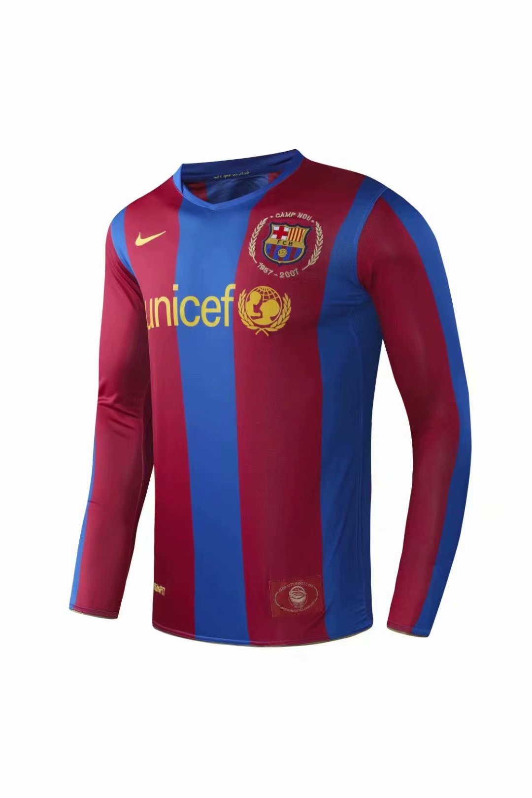 07-08 Messi GRIEZMANN Home Retro Long Sleeve Soccer Jerseys Yupoo