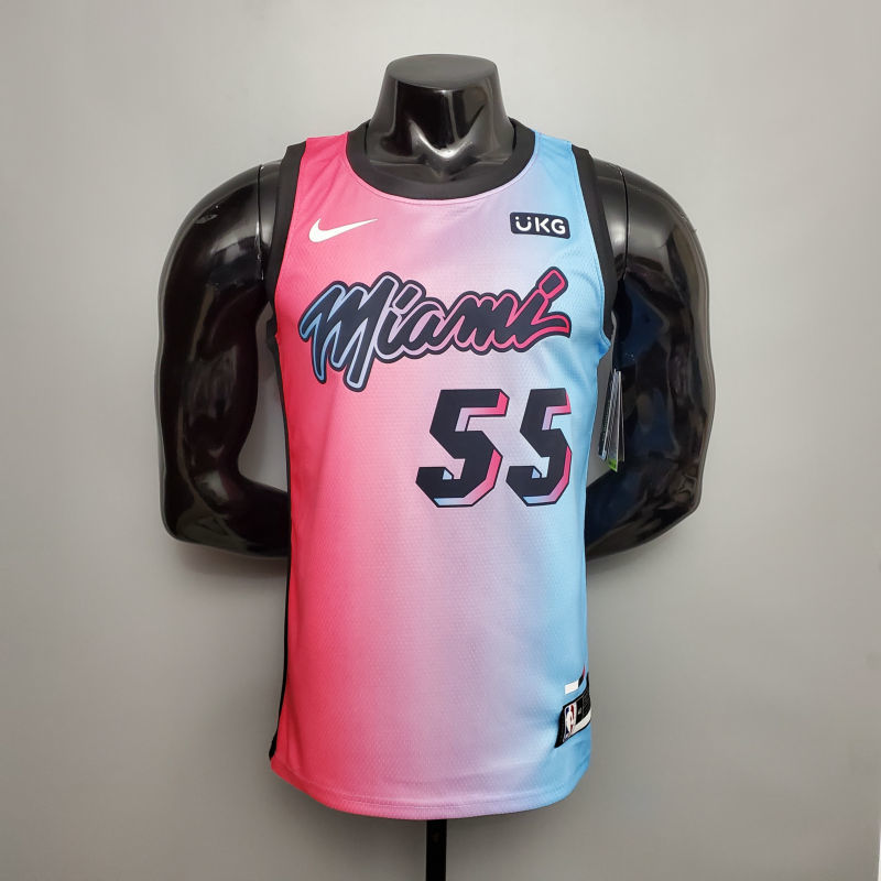 New Miami Heat ROBINSON #55 City Edition Pink Blue Gradient Color S-XXL (support customization)