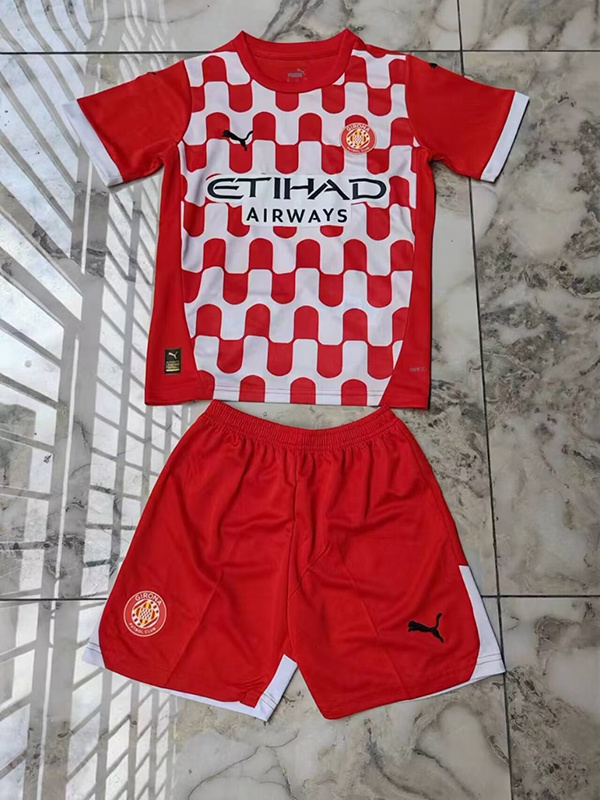 24-25 Girona Home Kids Soccer Jerseys Yupoo