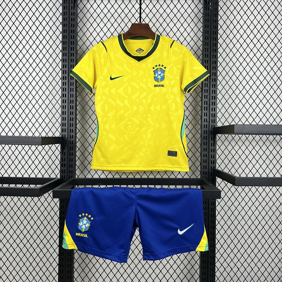 Kids Brazil 2026 World Cup Home Kit