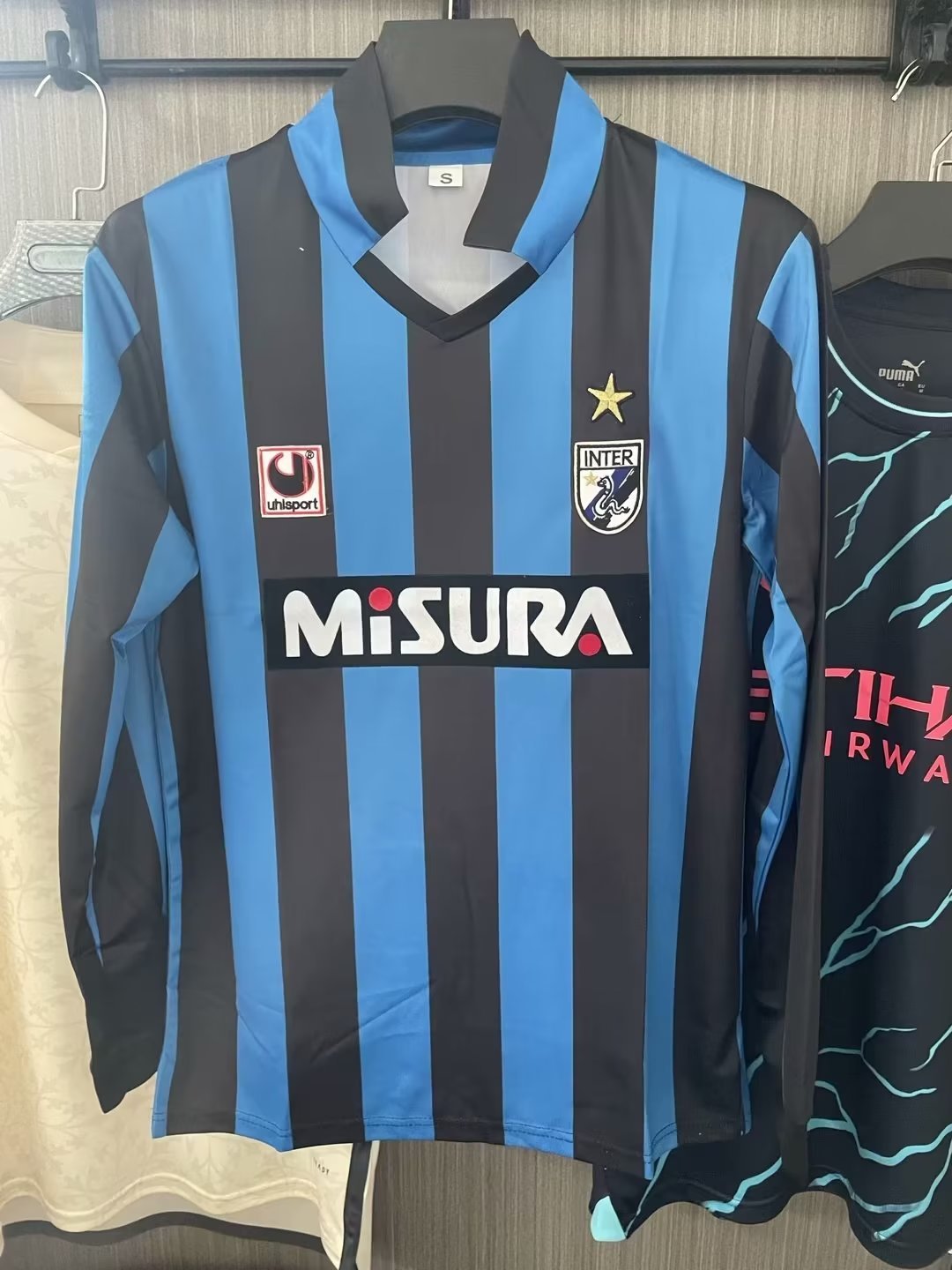 88-90 Inter Milan Home Retro Long Sleeve Soccer Jerseys Yupoo