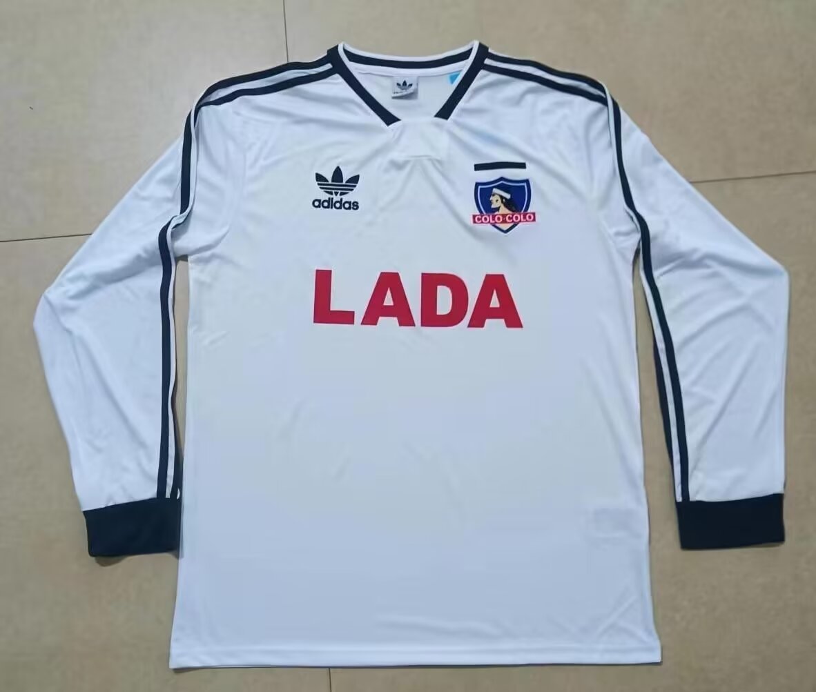 1991 Colo-Colo Home Retro Long Sleeve Soccer Jerseys Yupoo