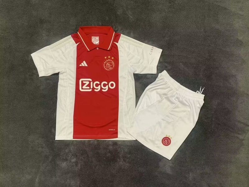 24-25 Ajax Home Kids Soccer Jerseys Yupoo