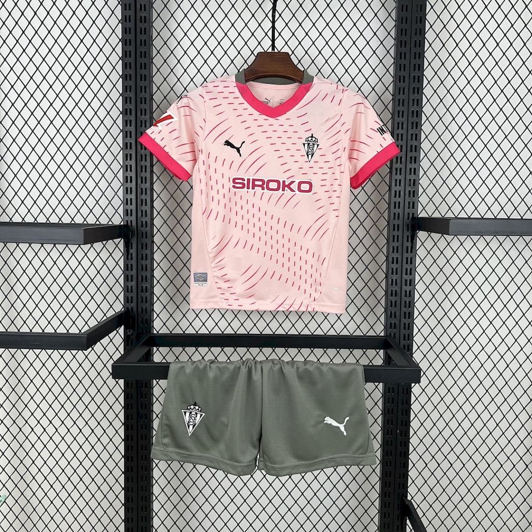 Sporting de Gijon 2024/25 Third Kids Kit