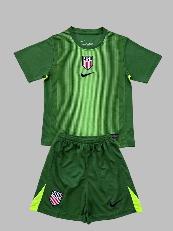 25-26 USA Goalkeeper Kids Cheap Soccer Jerseys Yupoo