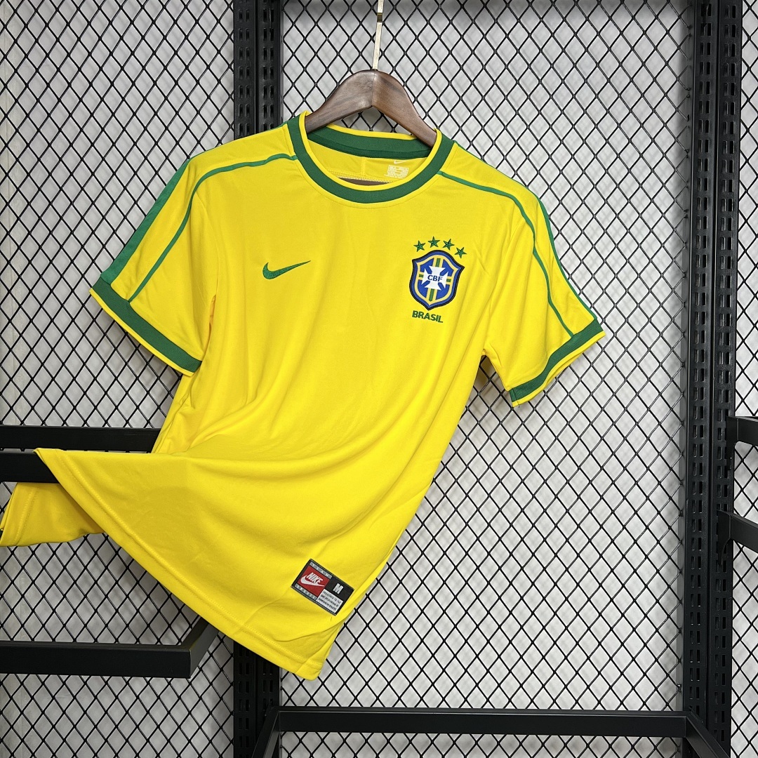 Brazil 1998 Home Retro Jersey