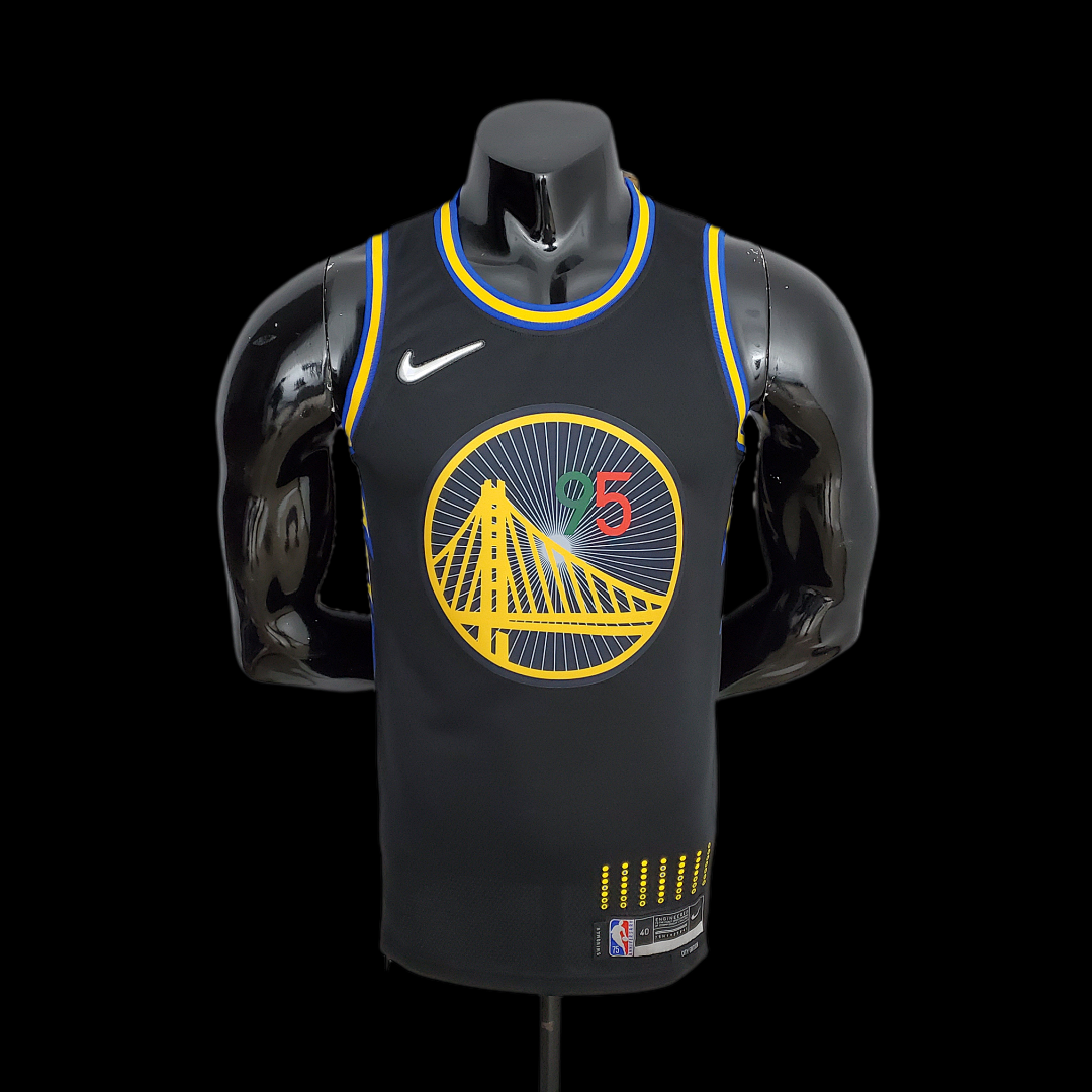 2022 75th Anniversary Golden State Warriors TOSCANO#95 Mexico Edition Black NBA Jersey S-XXL