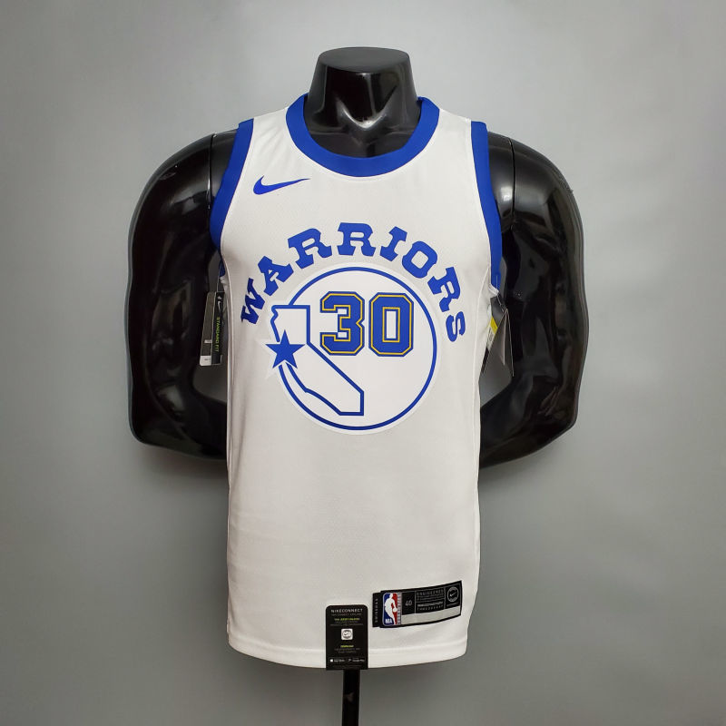 Retro version CURRY#30 Golden State Warriors white NBA jersey S-XXL