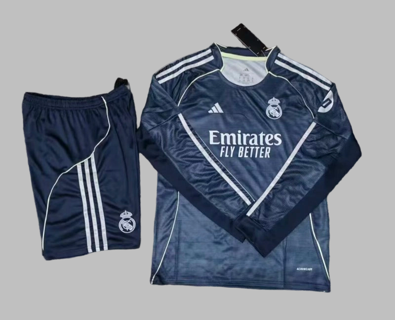 25-26 Real Madrid Away Kids Cheap Soccer Jerseys Yupoo