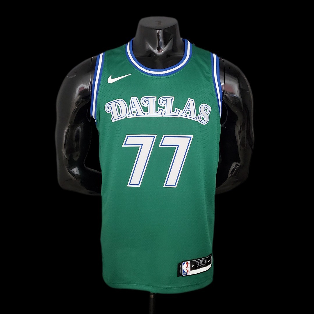 Doncic#77 Dallas Mavericks Retro Green NBA Jersey S-XXL