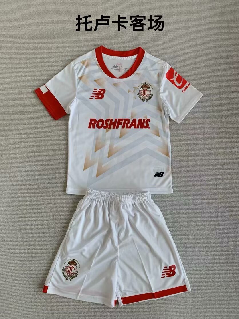 23-24 Toluca Away Kids Soccer Jerseys Yupoo