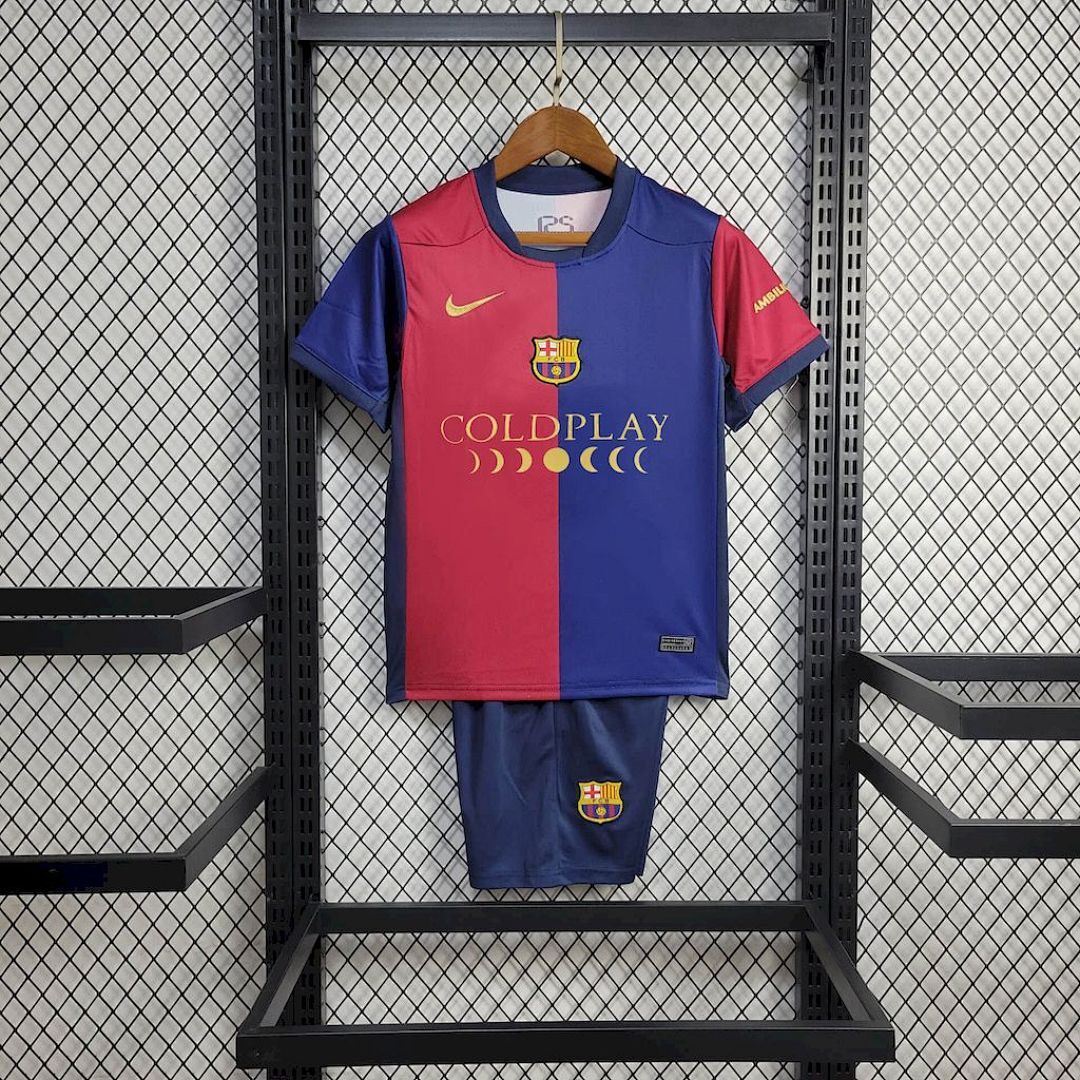 Barcelona 2024/25 Local Sponsor Coldplay Kids Kit