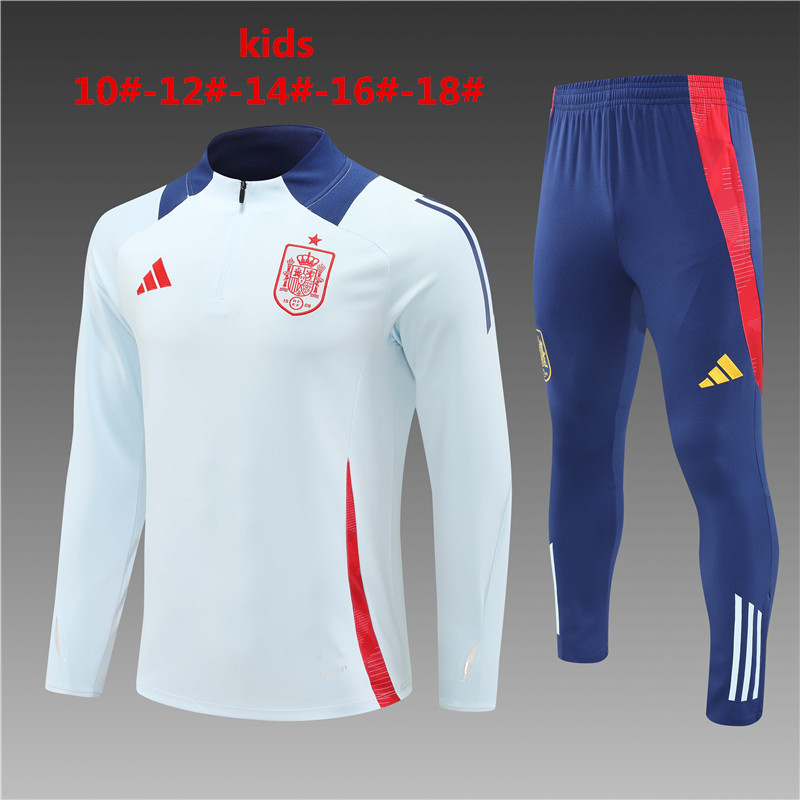 2024 Spain Kids Long Sleeve Training Suit Yupoo