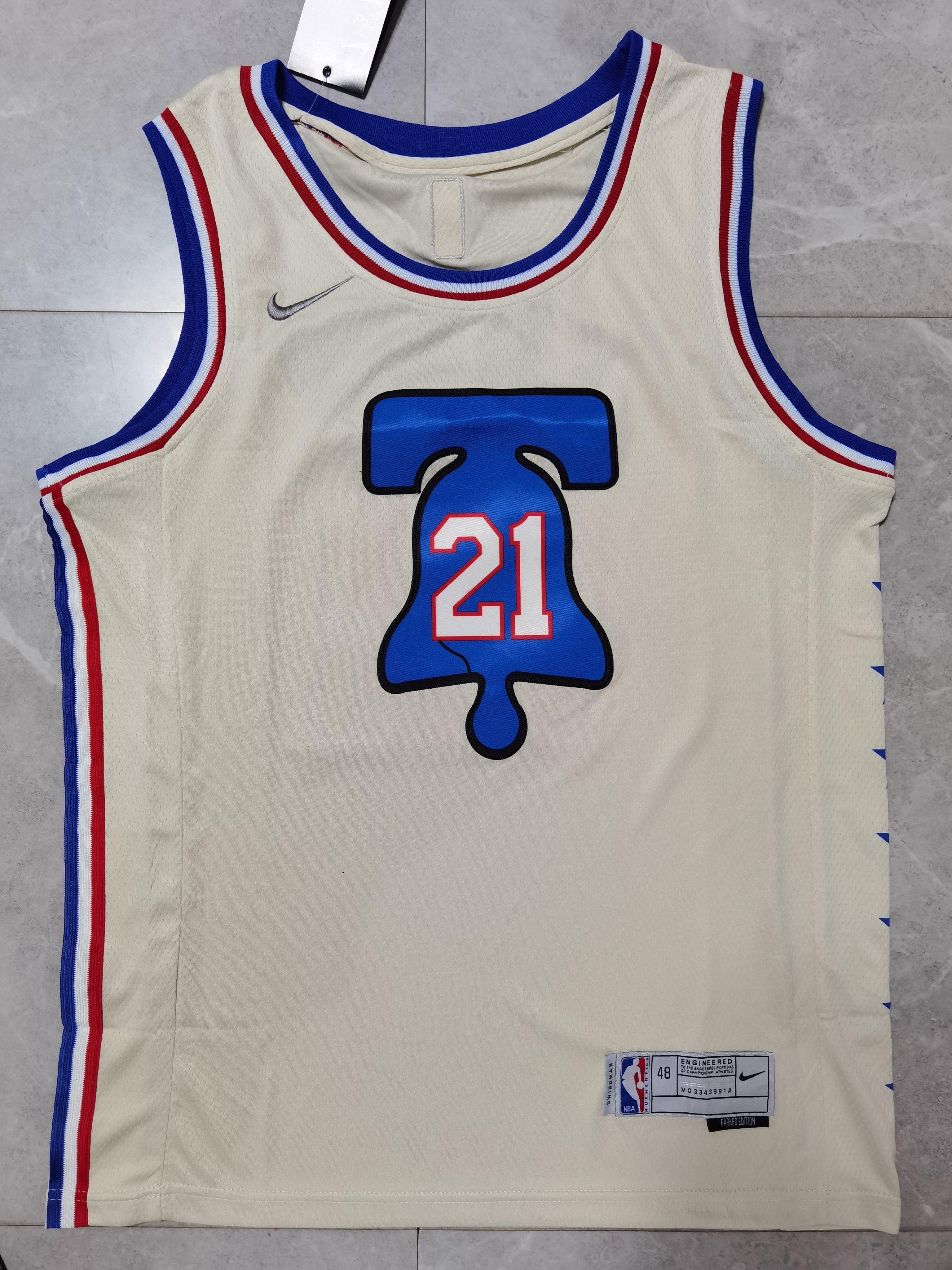 76ers #21 Embroidery