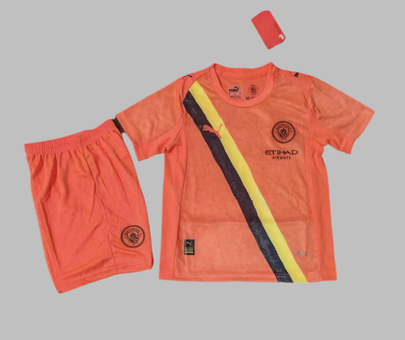 25-26 Manchester City Goalkeeper Kids Cheap Soccer Jerseys Yupoo