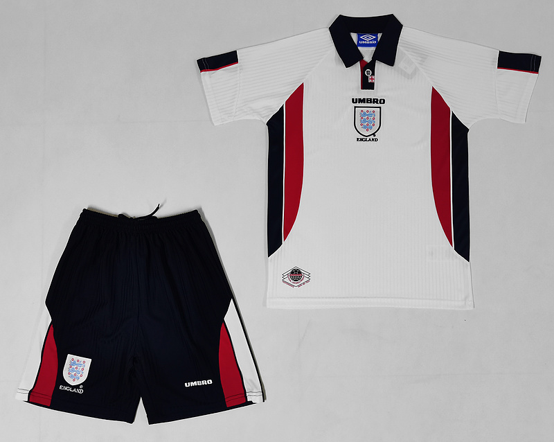 1998 England Home Retro Kids Soccer Jerseys Yupoo